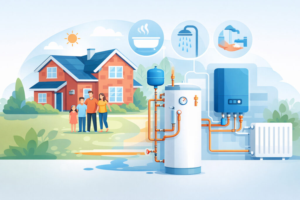 system boiler installation 